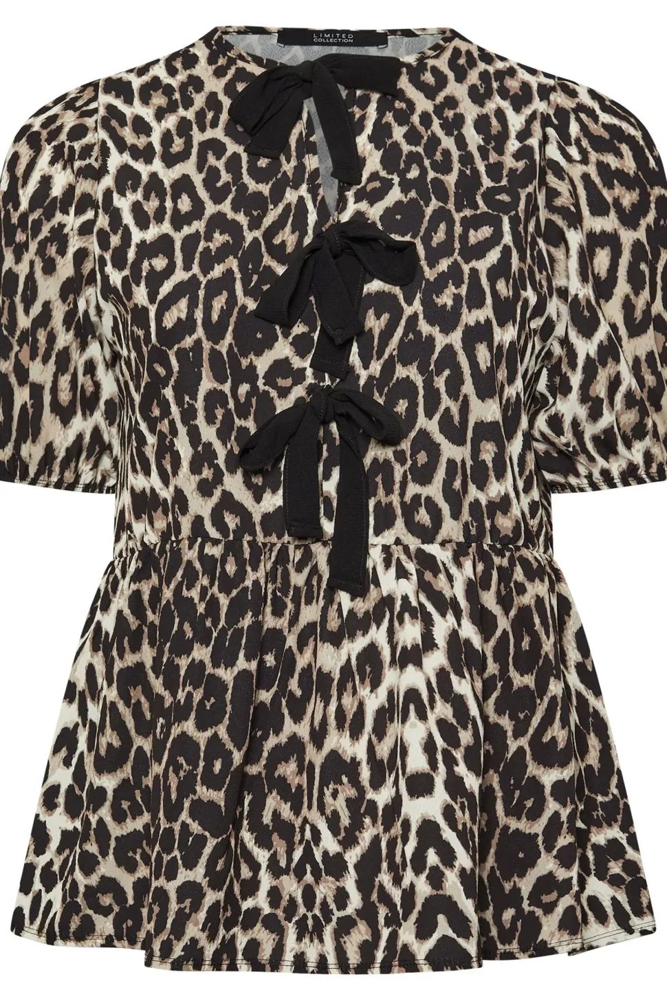 Leopard Print Bow Top