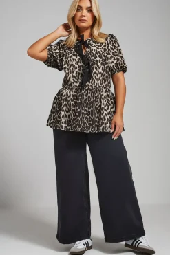Leopard Print Bow Top