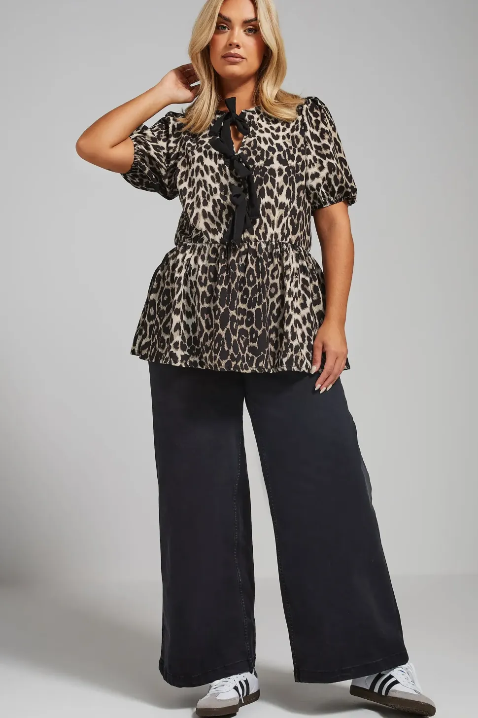 Leopard Print Bow Top