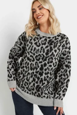 Leopard Print Knitted Jumper