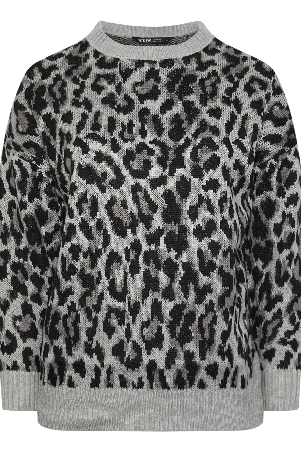 Leopard Print Knitted Jumper