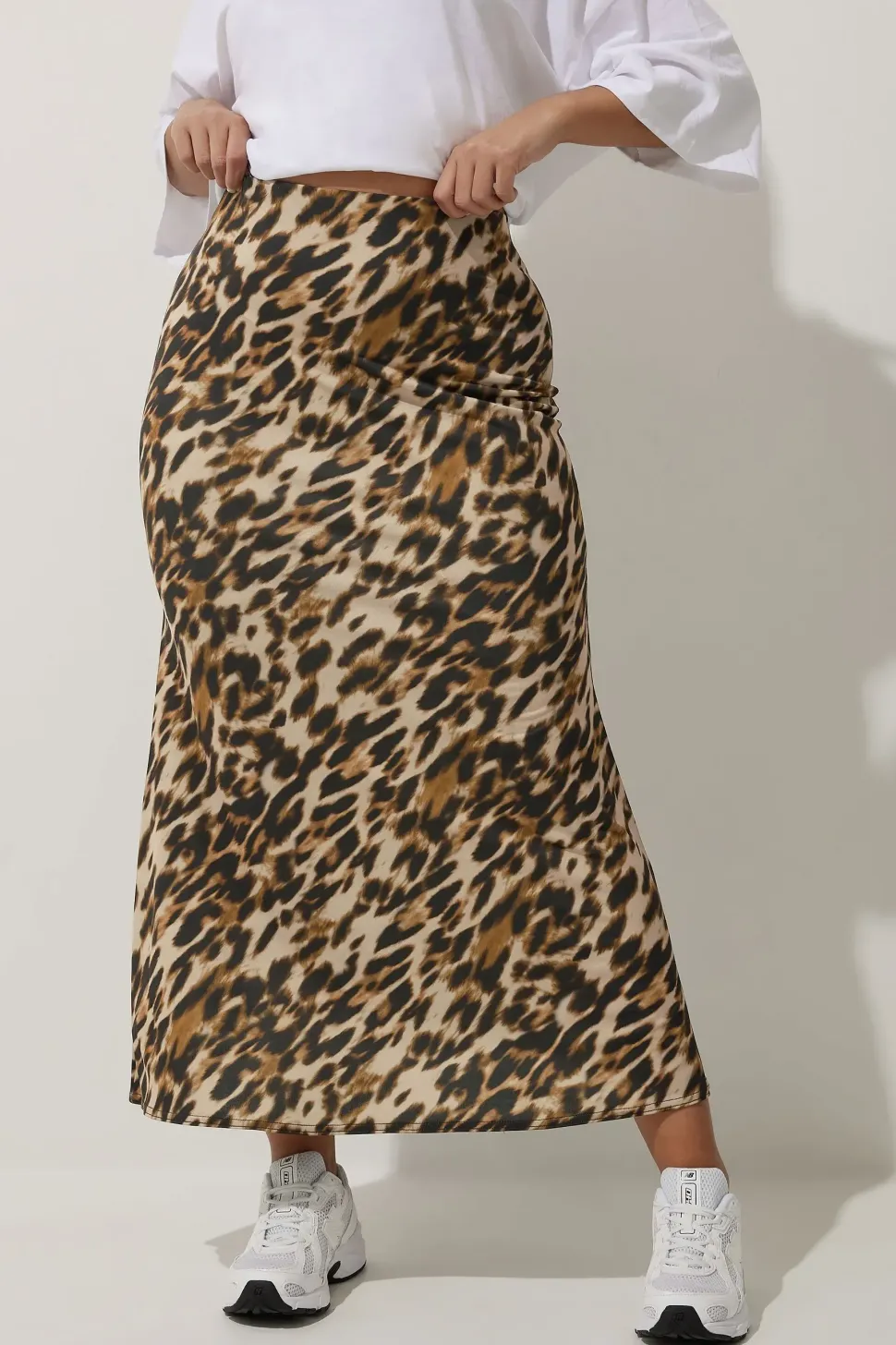 Leopard Print Maxi Skirt