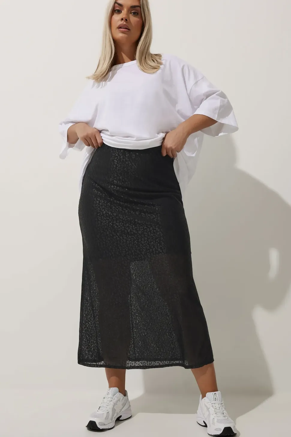 Leopard Print Maxi Skirt