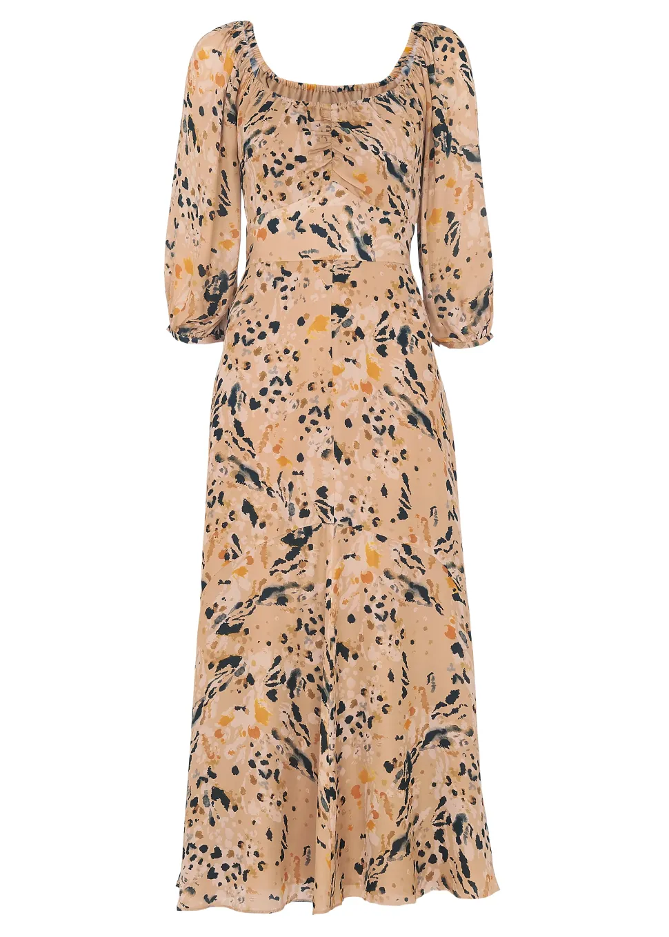 Leopard Print Silk Dress-Animal Print