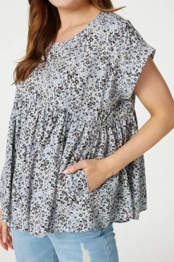 Leopard Print Smock Top