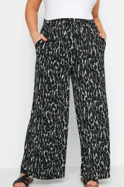 Leopard Print Wide Leg Trousers
