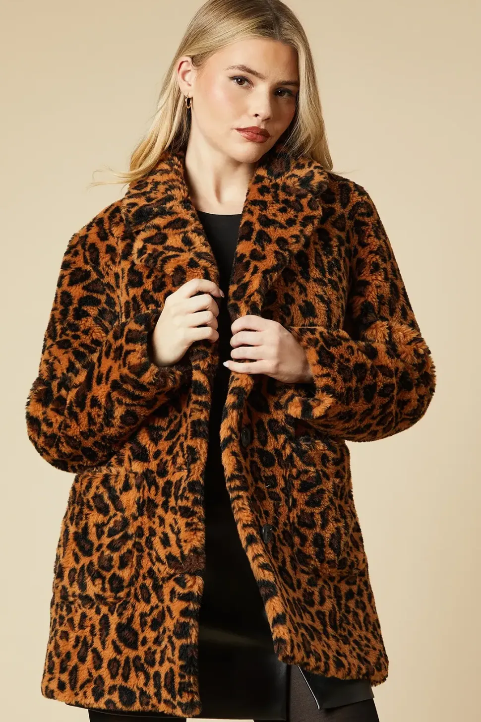 Leopard Teddy Coat