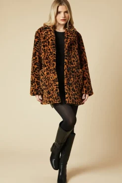 Leopard Teddy Coat