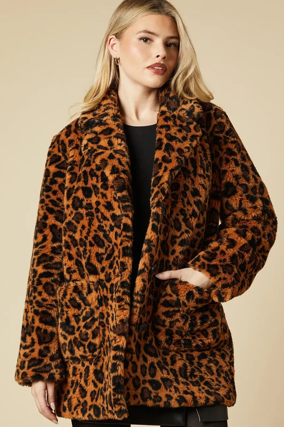 Leopard Teddy Coat