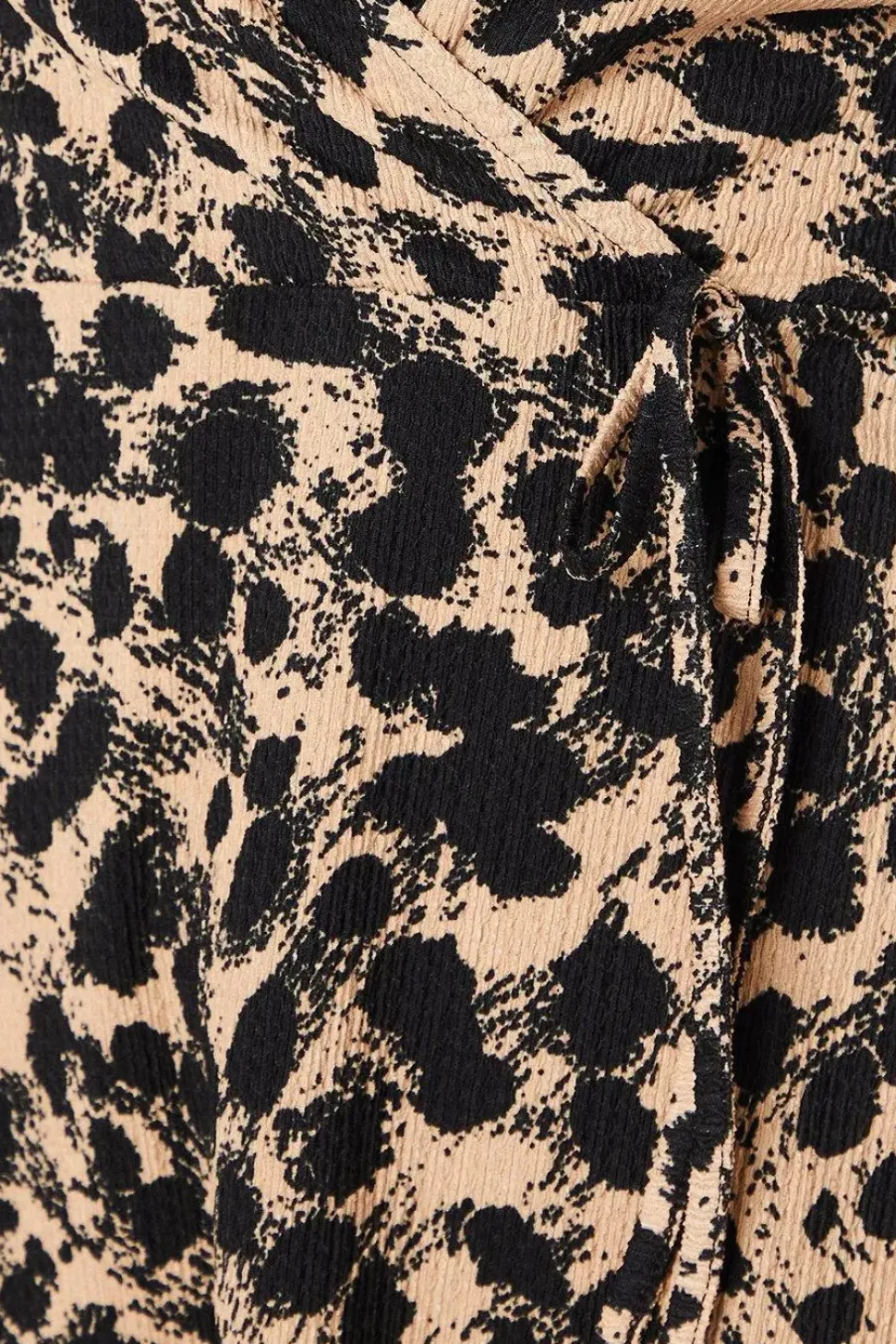 Leopard Wrap Mini Dress