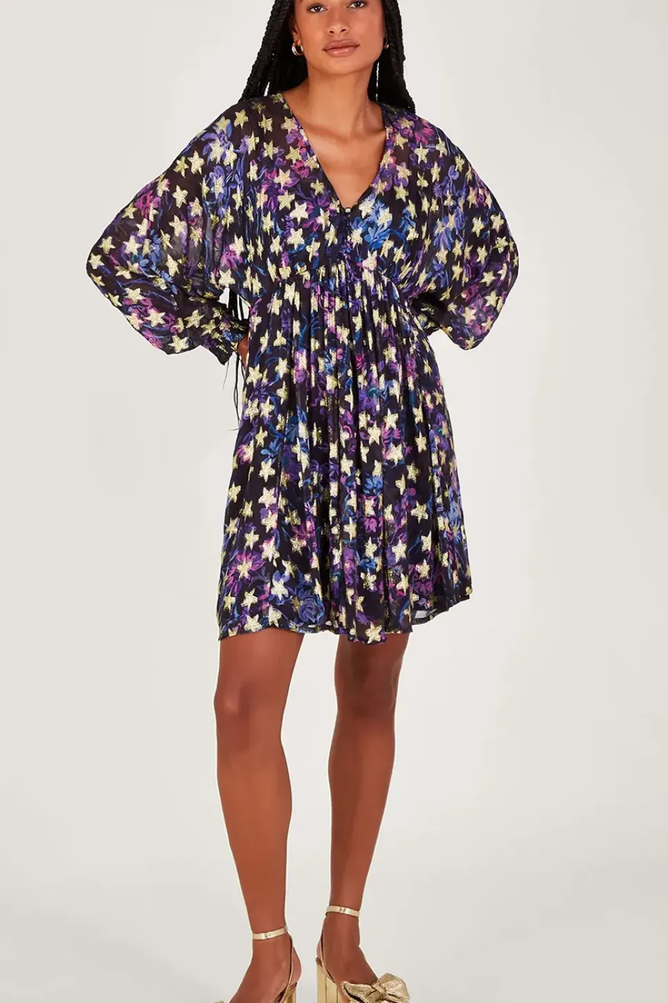 Lia Star Print Dress