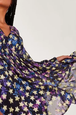 Lia Star Print Dress