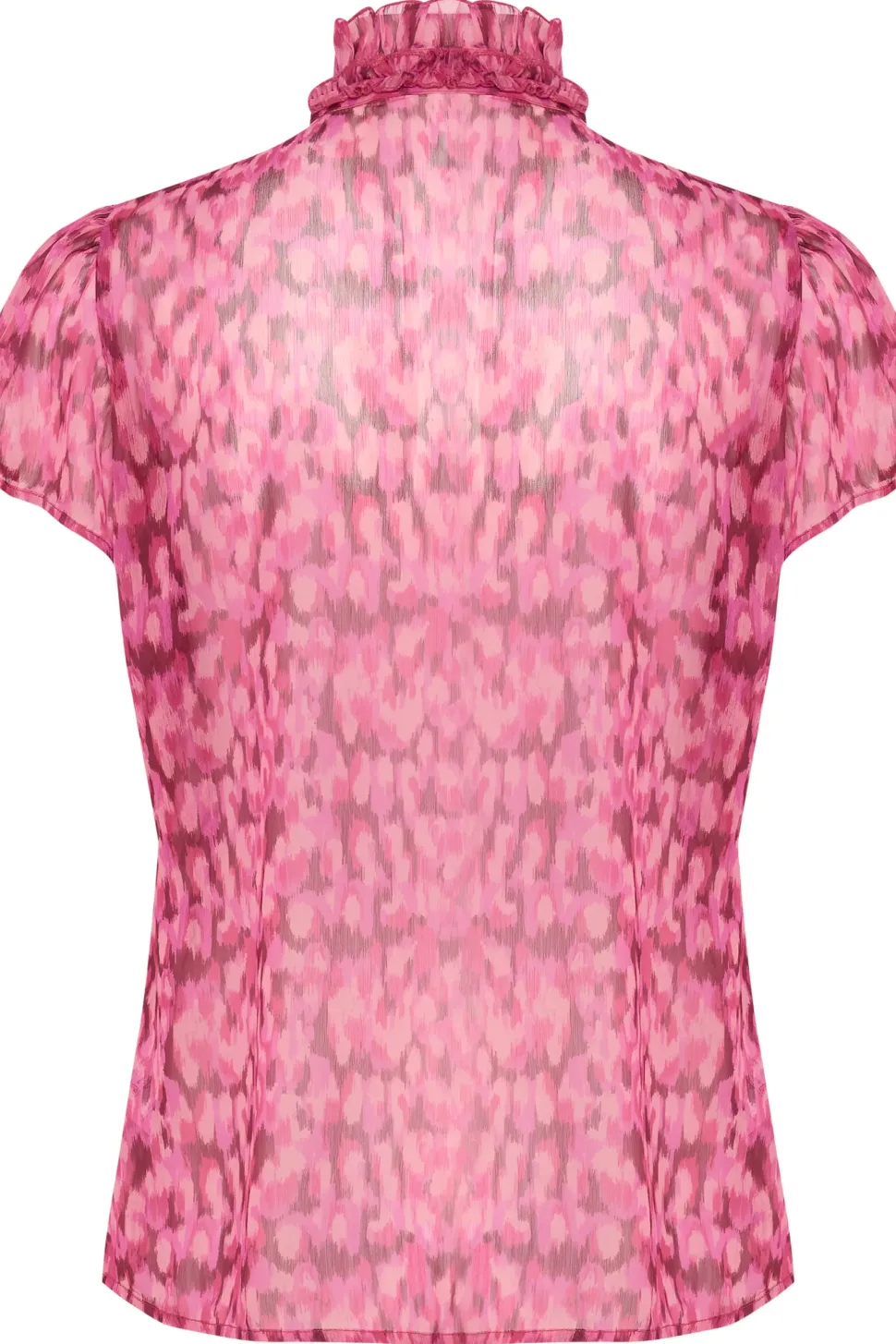 Lilja Short Sleeve Ruffle Blouse-Printed