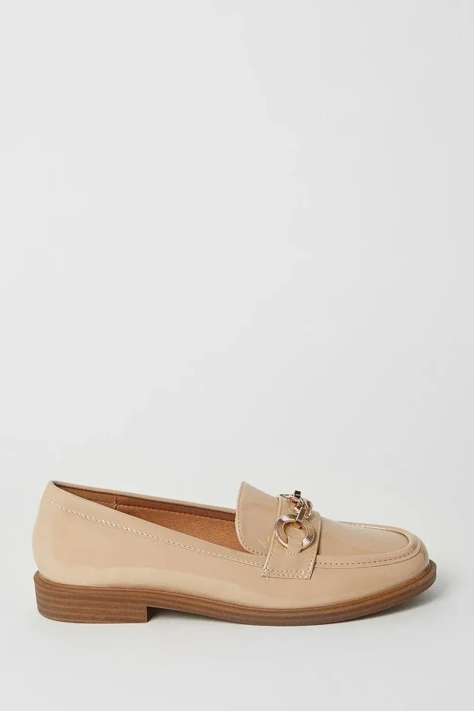 Lilli Patent Snaffle Apron Front Loafers