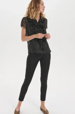 LillySZ Drea SS Blouse-Polka Dot