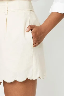Linen Belted Tailored Shorts