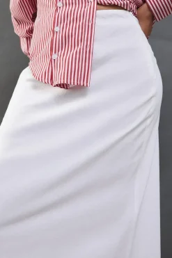 Linen Bias Midaxi Skirt