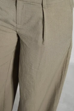 Linen Look Boxy Tailored Trouser