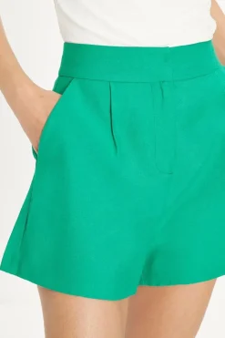 Linen Look High Waist Short