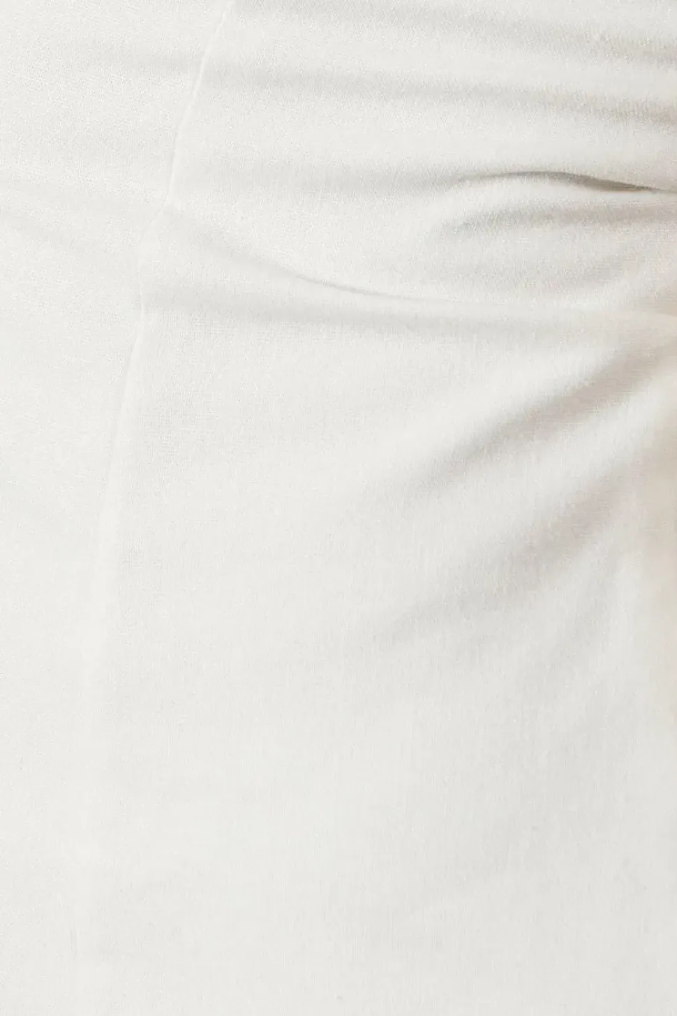 Linen Look Hook & Eye Detail Bandeau A-line Mini Dress