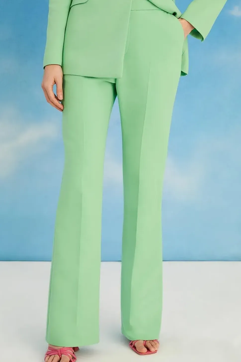 Lisa Tan Fitted Flare Trouser