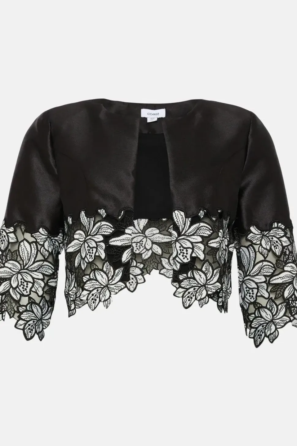 Lisa Tan Lace Hem Jacket