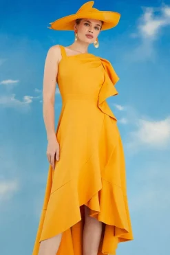 Lisa Tan Ruffle One Shoulder Dress
