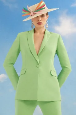 Lisa Tan Single Breasted Fitted Jacket