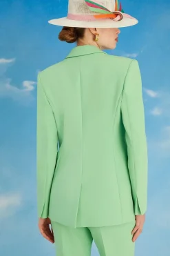 Lisa Tan Single Breasted Fitted Jacket