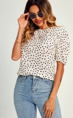 Little Flower Top/Blouse In White
