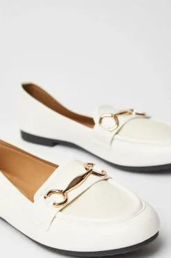 Livvie Contrast Textile Snaffle Loafers