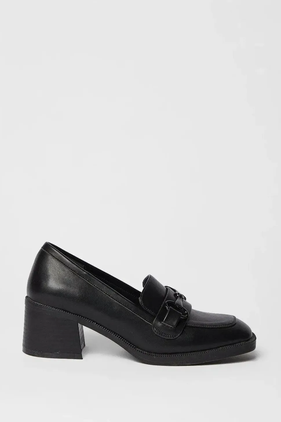 Lolita High Block Heel Snaffle Detail Loafer