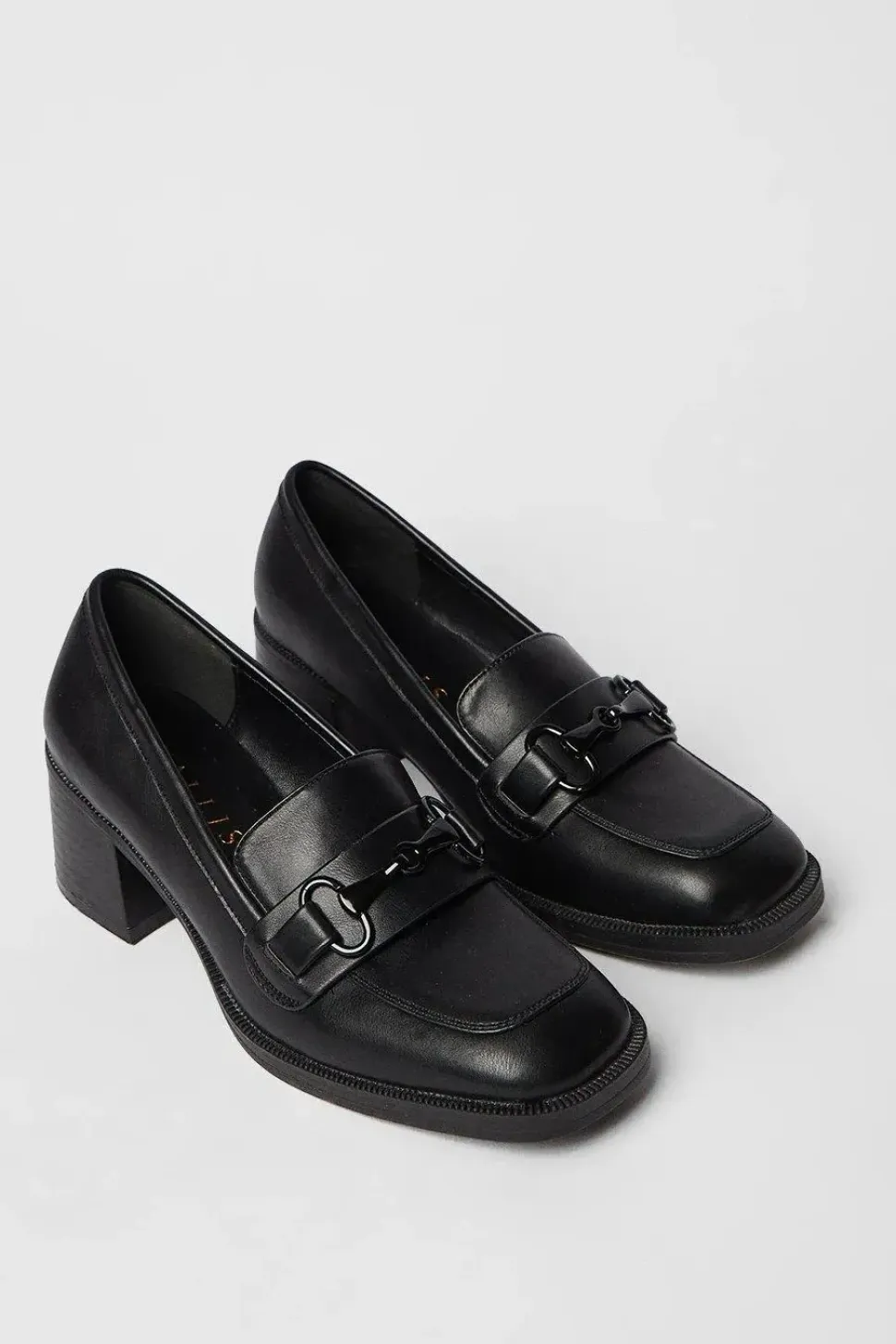Lolita High Block Heel Snaffle Detail Loafer