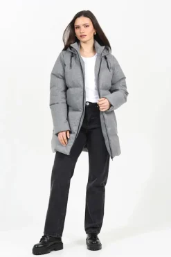 Long Hooded Padded Jacket