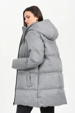 Long Hooded Padded Jacket