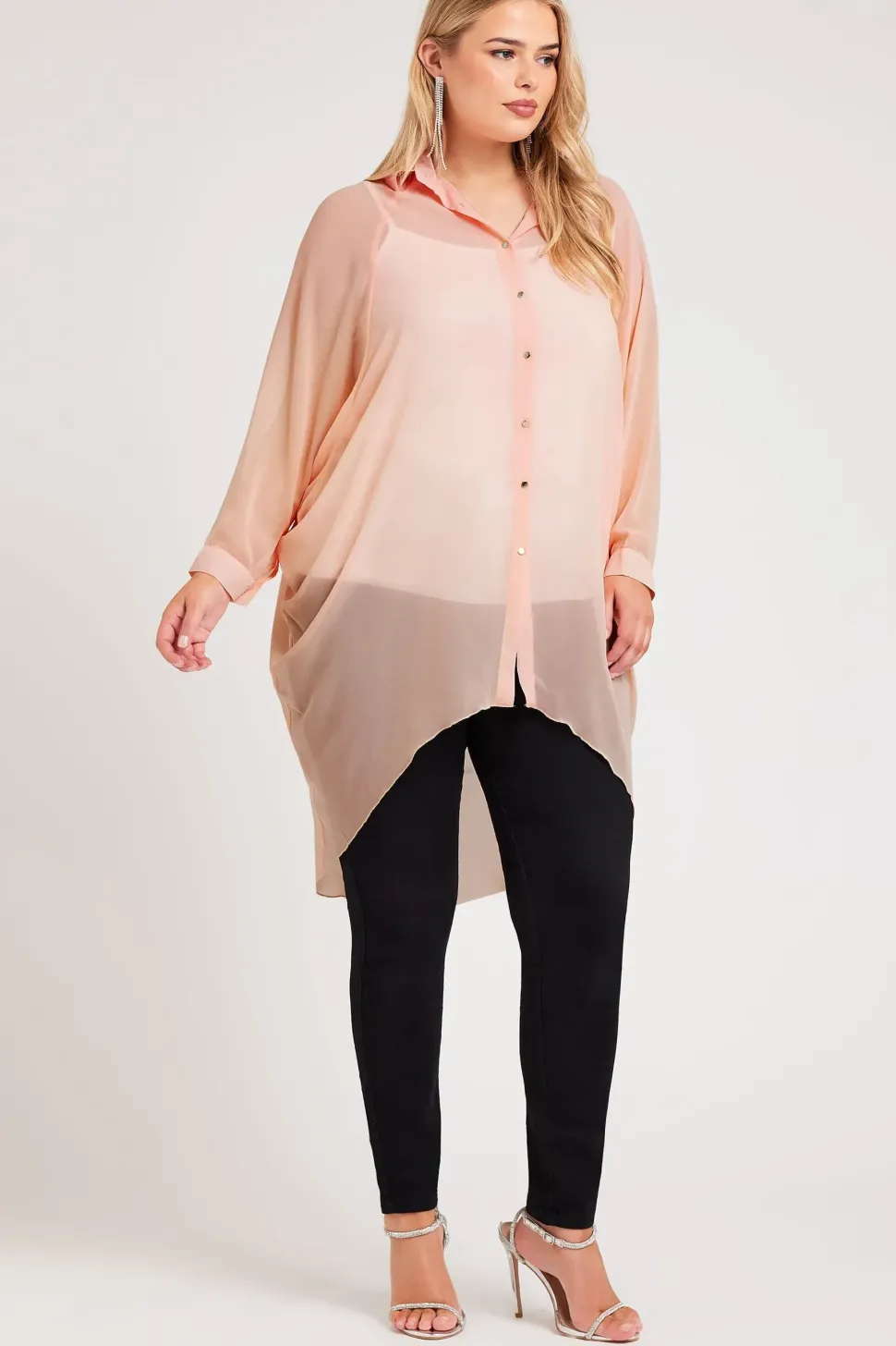 Longline Batwing Sleeve Shirt