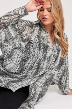 Longline Batwing Sleeve Shirt