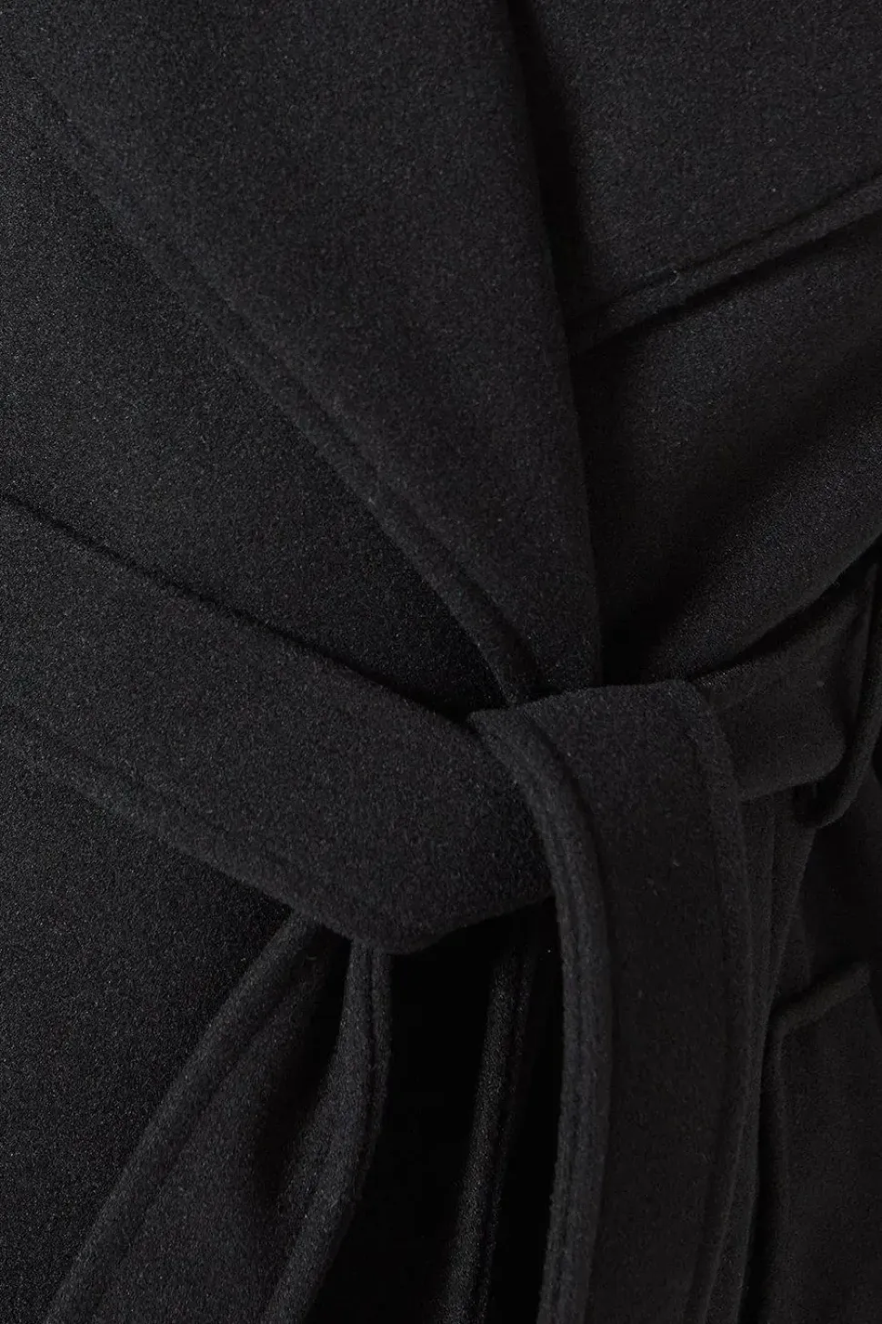 Longline Belted Wrap Coat