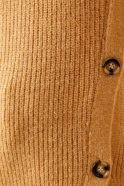 Longline Button Wrap Knitted Tunic