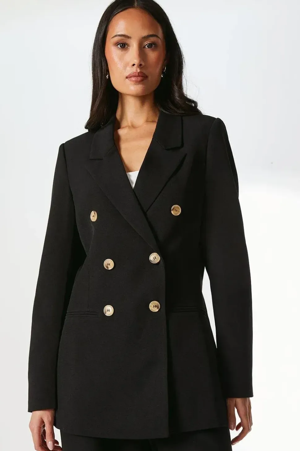 Longline Double Breasted Blazer