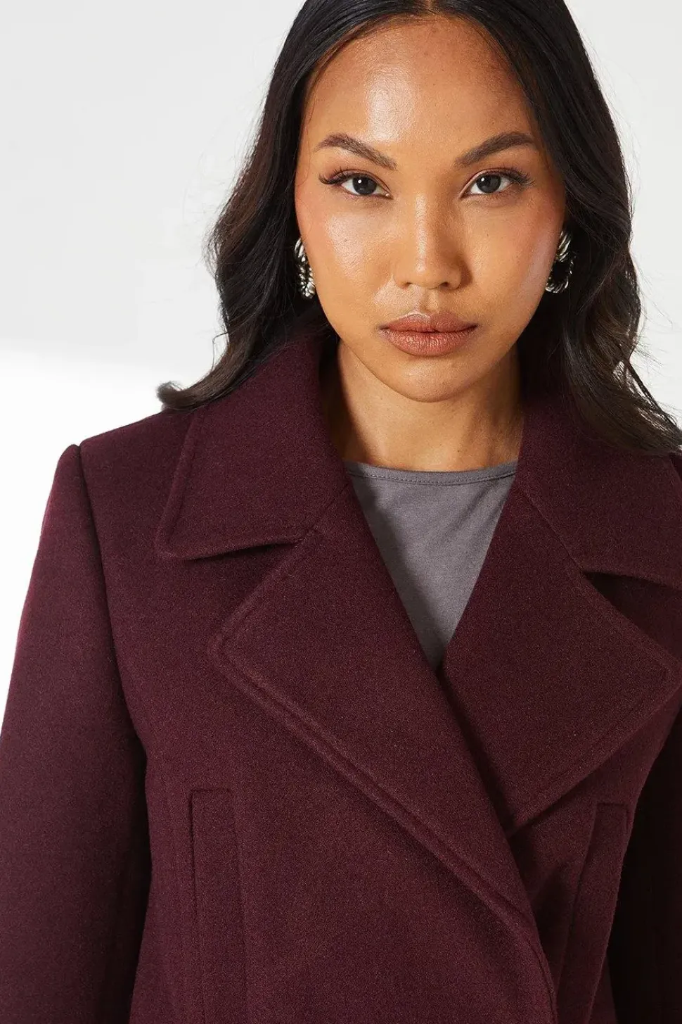 Longline Double Breasted Oversized Coat