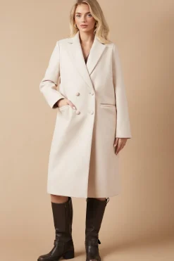 Longline Faux Wool Blazer Coat