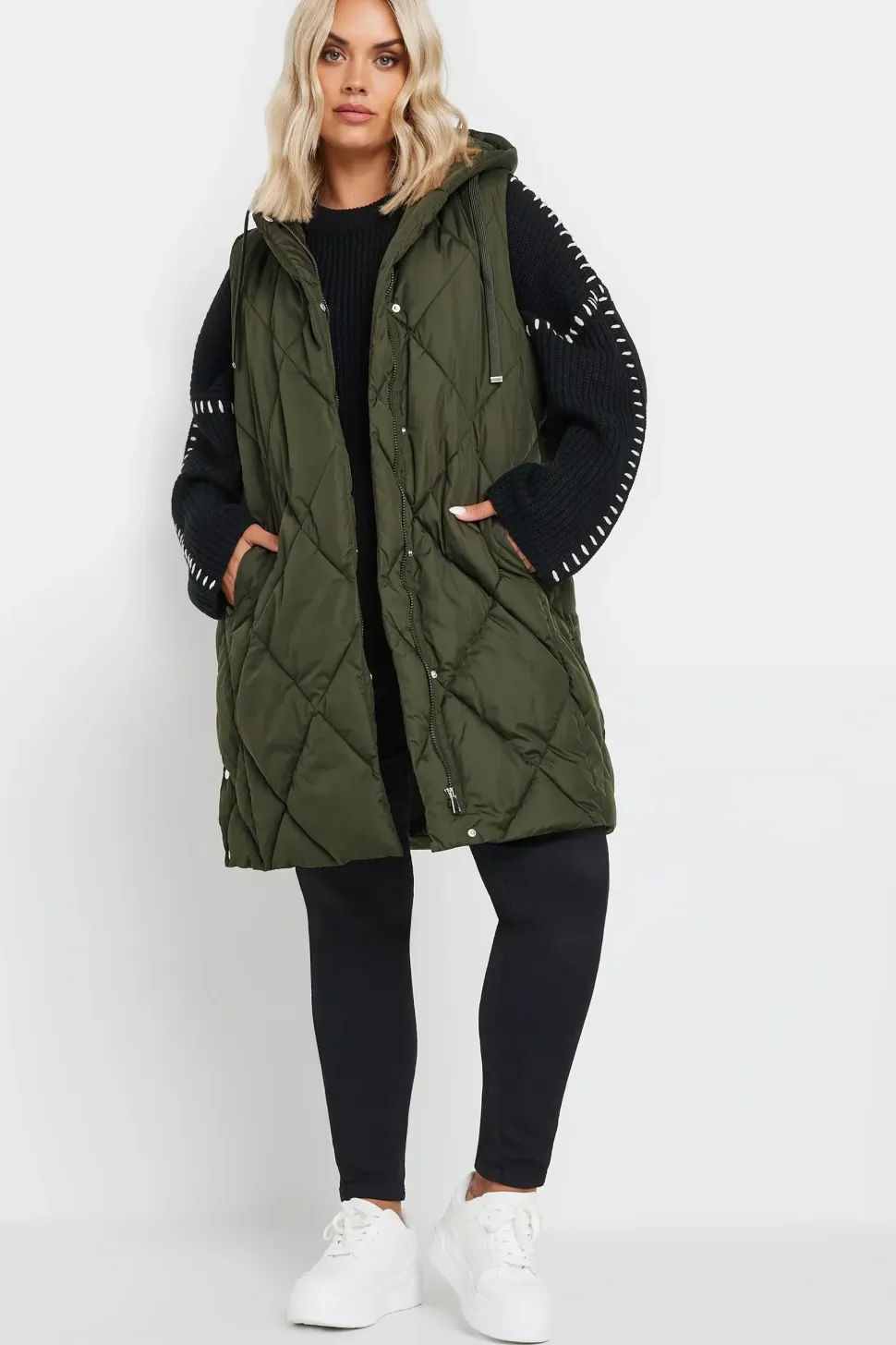 Longline Quilted Gilet