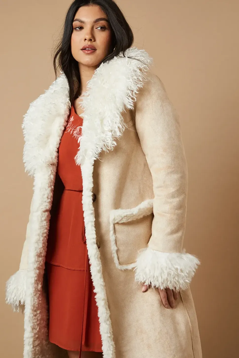 Longline Shaggy Coat