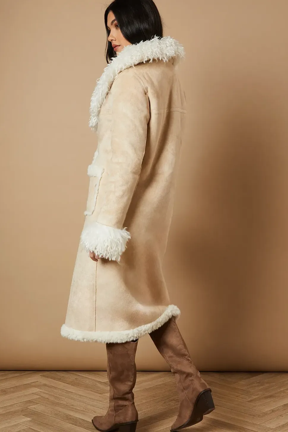 Longline Shaggy Coat
