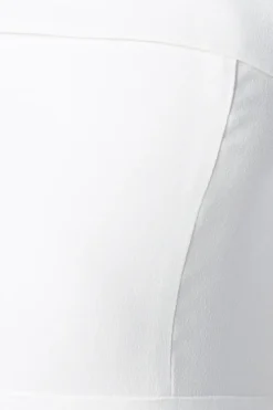 Long Sleeve Bardot Crepe Maxi Wedding Dress