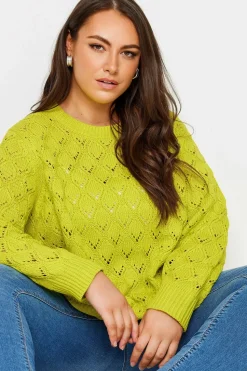 Long Sleeved Pointelle Jumper