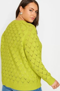 Long Sleeved Pointelle Jumper