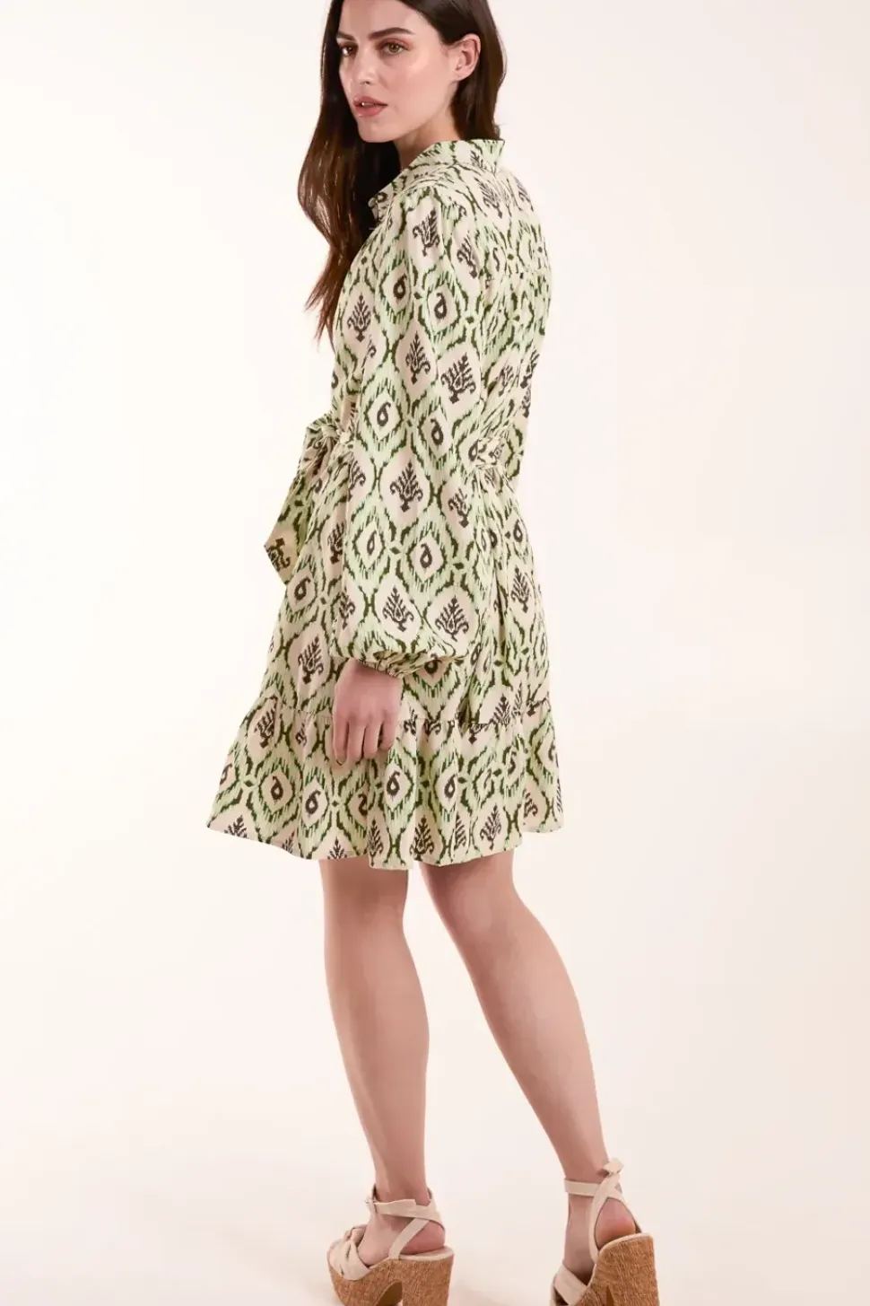 Long Sleeve Mini Shirt Dress