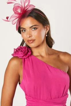 Loop And Feather Mesh Fascinator